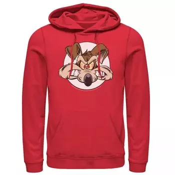 Мужская толстовка с капюшоном Looney Tunes Wile E. Coyote Angry Big Face Licensed Character