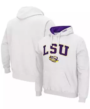Мужская толстовка с капюшоном LSU Tigers Arch Logo 3.0 Colosseum, белый