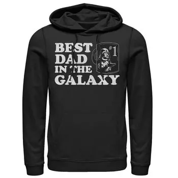 Мужская толстовка с капюшоном «Лучший папа в галактике» «Звездные войны» Star Wars