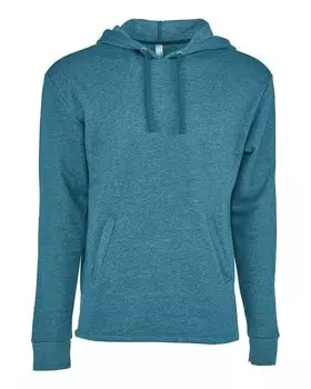 Мужская толстовка с капюшоном Malibu Welt Pocket Next Level, цвет heather teal