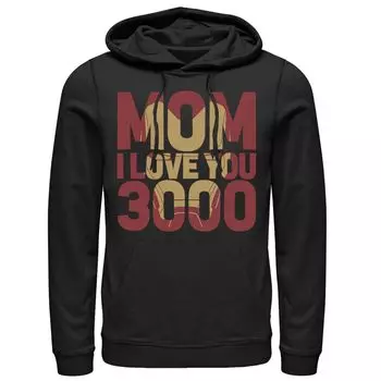 Мужская толстовка с капюшоном Marvel Avengers Endgame Mom I Love You 3000 Iron Man Fill Licensed Character