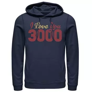 Мужская толстовка с капюшоном Marvel Avengers Endgame Iron Man I Love You 3000 Quote Licensed Character