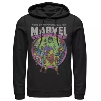 Мужская толстовка с капюшоном Marvel Avengers The Mighty World Of Marvel Group Shot Licensed Character