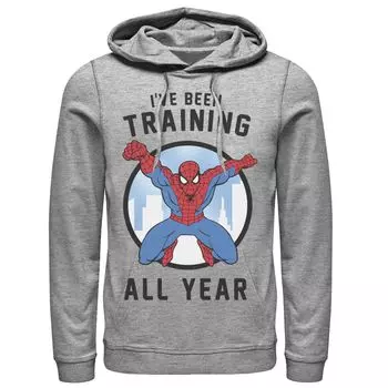 Мужская толстовка с капюшоном Marvel Spider-Man «Я тренировался весь год» Licensed Character