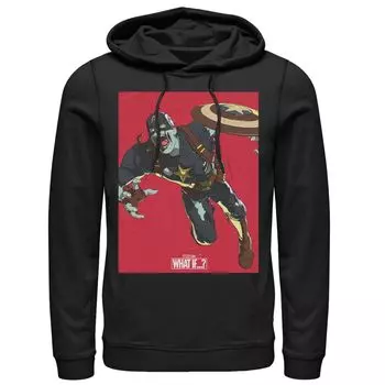 Мужская толстовка с капюшоном Marvel What If Captain America Zombie Licensed Character