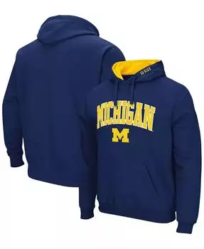 Мужская толстовка с капюшоном Michigan Wolverines Arch Logo 3.0 Colosseum, синий