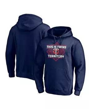 Мужская толстовка с капюшоном minnesota twins territory team темно-синего цвета с логотипом Fanatics, синий