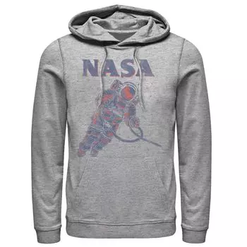 Мужская толстовка с капюшоном NASA Neon Astronaut Cowboy In Space с рисунком Licensed Character