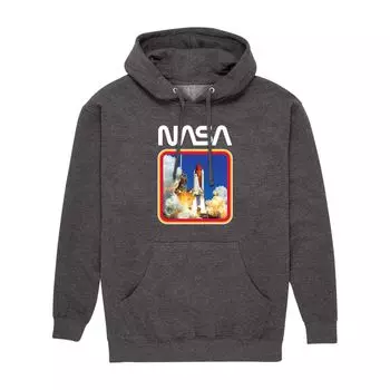 Мужская толстовка с капюшоном NASA Retro Shuttle Launch Licensed Character