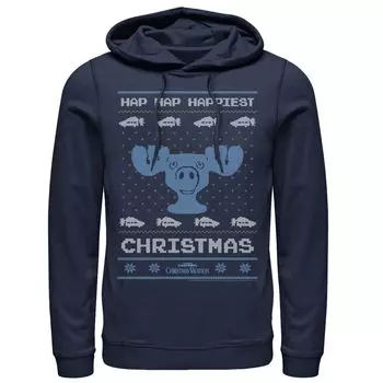 Мужская толстовка с капюшоном National Lampoon's Christmas Vacation Hap Hap Happiest Ugly Hoodie Licensed Character