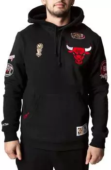 Мужская толстовка с капюшоном NBA Chicago Bulls Champ City черного цвета Mitchell & Ness