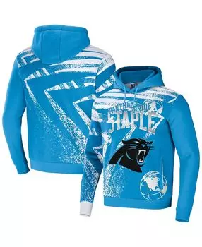 Мужская толстовка с капюшоном nfl x staple blue carolina panthers team slogan с принтом по всей поверхности NFL Properties, синий