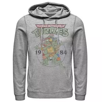 Мужская толстовка с капюшоном Nickelodeon Teenage Mutant Ninja Turtles Classic Circle 1984 Licensed Character