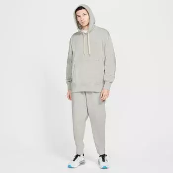 Мужская толстовка с капюшоном Nike Sportswear Classic Fleece Pullover, серый