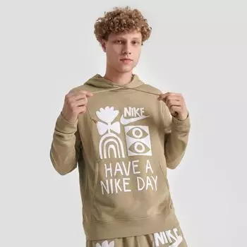 Мужская толстовка с капюшоном Nike Sportswear Have A Nike Day French Terry Pullover, бежевый