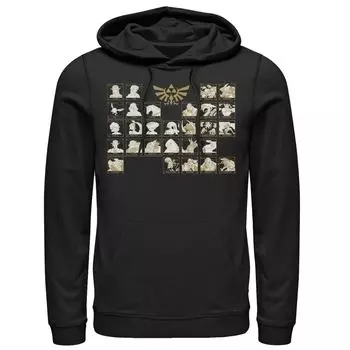 Мужская толстовка с капюшоном Nintendo Legend of Zelda Ocarina Of Time Periodic Licensed Character