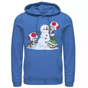 Мужская толстовка с капюшоном Nintendo Super Mario Frosty Toad Licensed Character