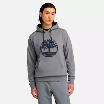 Мужская толстовка с капюшоном Northwood US Tree Logo Brushback Timberland, цвет folkstone grey