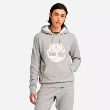 Мужская толстовка с капюшоном Northwood US Tree Logo Brushback Timberland, цвет grey heather