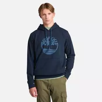 Мужская толстовка с капюшоном Northwood US Tree Logo Brushback Timberland, синий