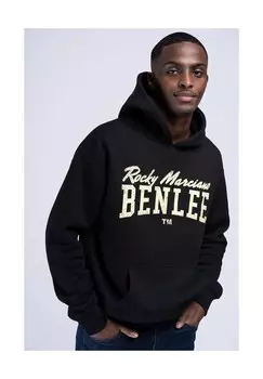 Мужская толстовка с капюшоном оверсайз LEMMY BENLEE, черно-желтый