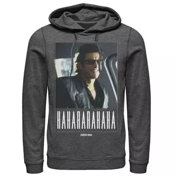Мужская толстовка с капюшоном «Парк Юрского периода» Ian Malcolm Hahararahaha Licensed Character