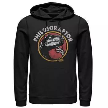 Мужская толстовка с капюшоном «Парк Юрского периода Philosoraptor Pose Humor» Licensed Character, черный