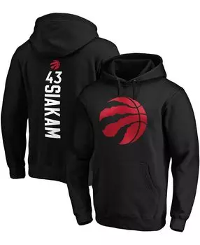 Мужская толстовка с капюшоном pascal siakam black toronto raptors team playmaker с именем и номером Fanatics, черный