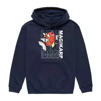 Мужская толстовка с капюшоном Pokemon Magikarp Licensed Character, синий
