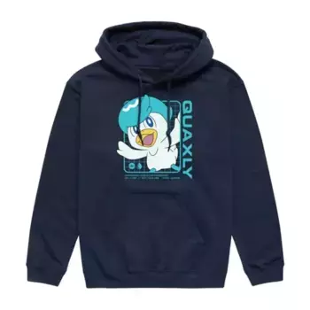 Мужская толстовка с капюшоном Pokemon Quaxly с графикой Licensed Character, синий