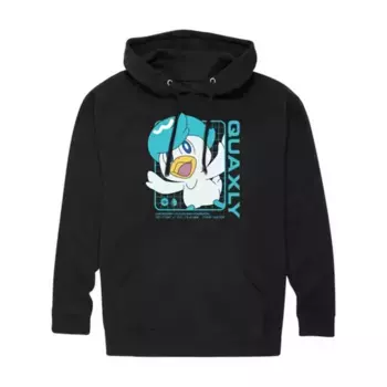 Мужская толстовка с капюшоном Pokemon Quaxly с графикой Licensed Character, черный