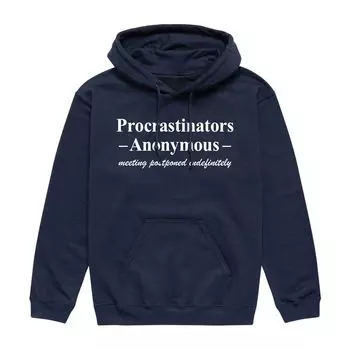 Мужская толстовка с капюшоном Procrastinators Anonymous Licensed Character