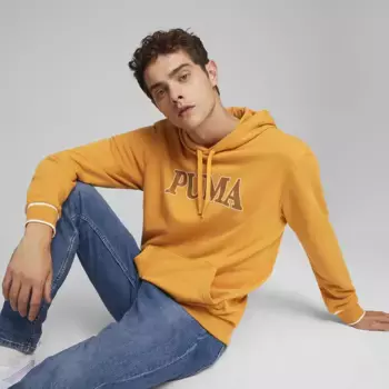 Мужская толстовка с капюшоном Puma Squad Tr Puma, оранжевый