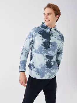 Мужская толстовка с капюшоном с длинным рукавом и рисунком из флиса LCW Active