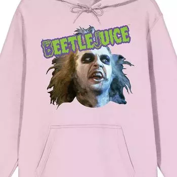 Мужская толстовка с капюшоном с изображением лица Beetlejuice Licensed Character