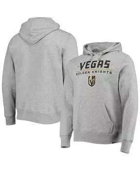 Мужская толстовка с капюшоном с капюшоном '47 grey vegas golden knights pregame headline '47 Brand, мульти