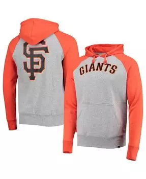Мужская толстовка с капюшоном san francisco giants sport '47 с мелким серым принтом и регланами '47 Brand, мульти