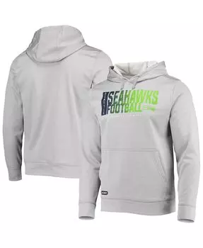 Мужская толстовка с капюшоном seattle seahawks combine authentic game on серого меланжевого цвета New Era, мульти