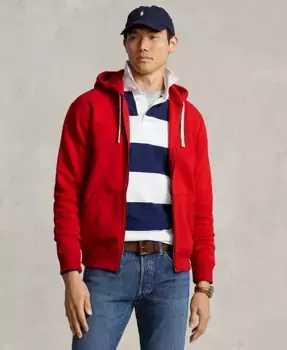 Мужская толстовка с капюшоном Signature Fleece Polo Ralph Lauren, красный