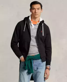 Мужская толстовка с капюшоном Signature Fleece Polo Ralph Lauren, черный