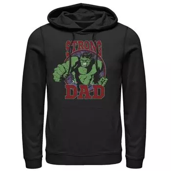 Мужская толстовка с капюшоном «Сильный папа» Marvel Hulk Father's Day Licensed Character
