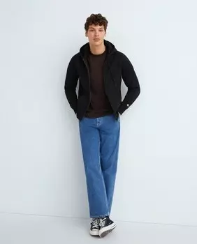 Мужская толстовка с капюшоном стандартного кроя и молнией Carhartt Wip, черный