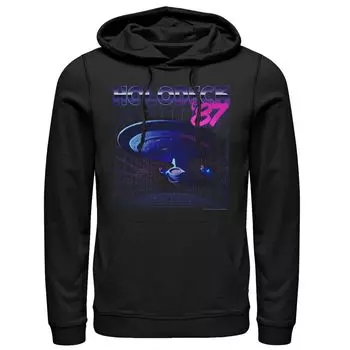 Мужская толстовка с капюшоном Star Trek Next Generation Neon Holodeck '87 Licensed Character