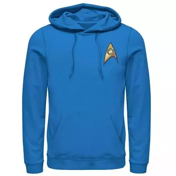 Мужская толстовка с капюшоном Star Trek Original Series Sciences Badge T Licensed Character