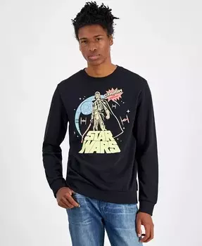 Мужская толстовка с капюшоном Star Wars Darth Vader Regular-Fit с принтом из флиса Hybrid, черный