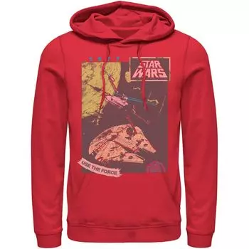 Мужская толстовка с капюшоном Star Wars Join The Rebellion Licensed Character, красный