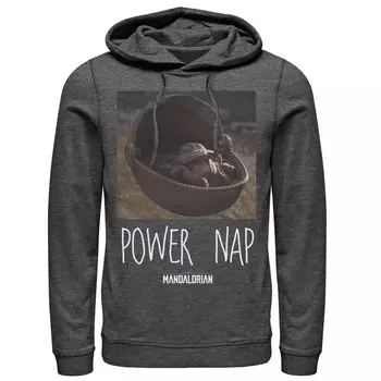 Мужская толстовка с капюшоном Star Wars The Mandalorian The Child Power Nap Licensed Character