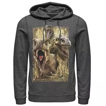 Мужская толстовка с капюшоном T-Rex Indominus Rex & Raptor Jurassic World