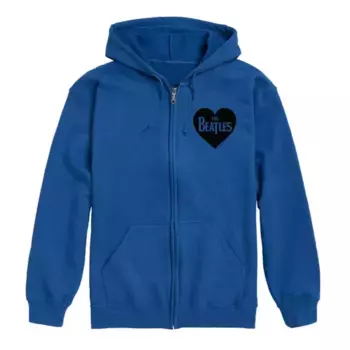 Мужская толстовка с капюшоном The Beatles Love Zip Licensed Character, синий