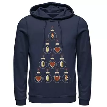 Мужская толстовка с капюшоном The Legend Of Zelda Triforce Lightbulb Tree Licensed Character